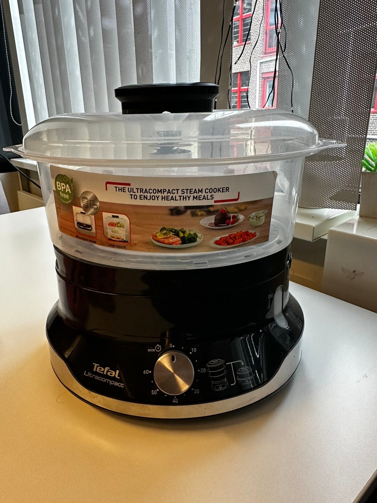 Tefal Ultracompact Stoomkoker Compact-900W, Ophalen of Verzenden, Gebruikt
