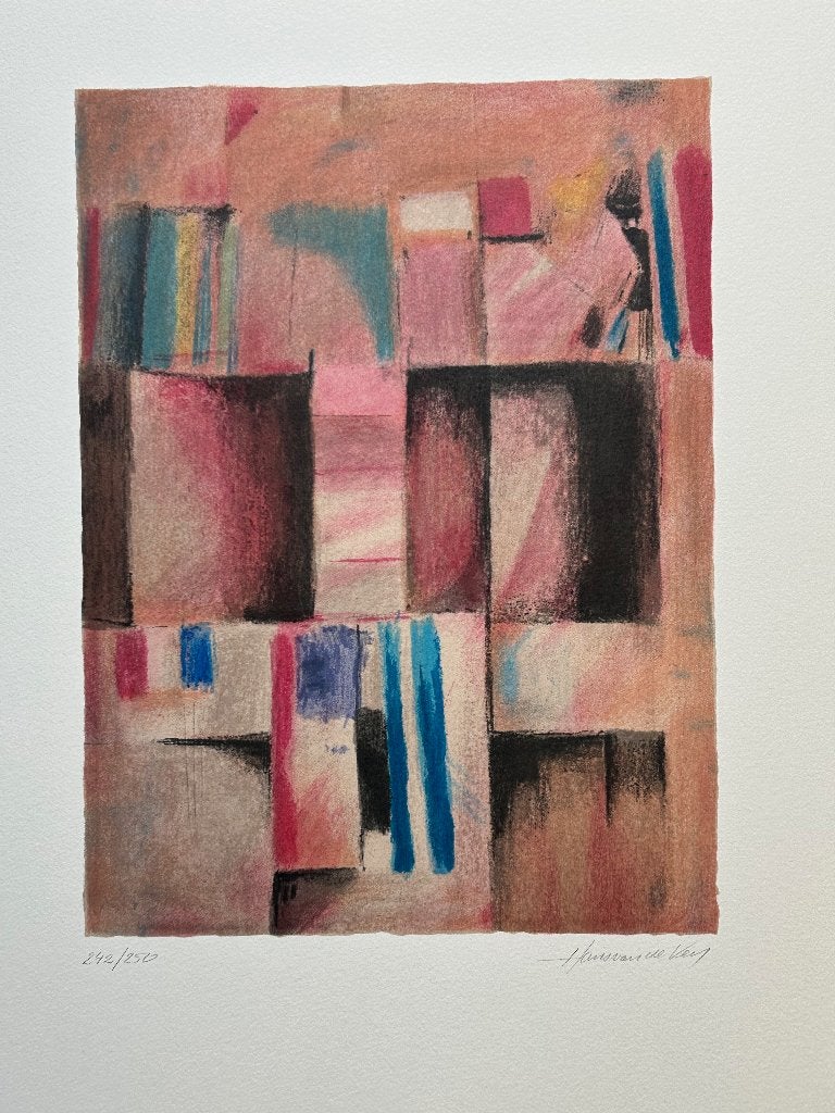 Zeefdruk Hans van de Ven  ZOMEROPRUIMING, Gesigneerd, Verzenden, Zeefdruk