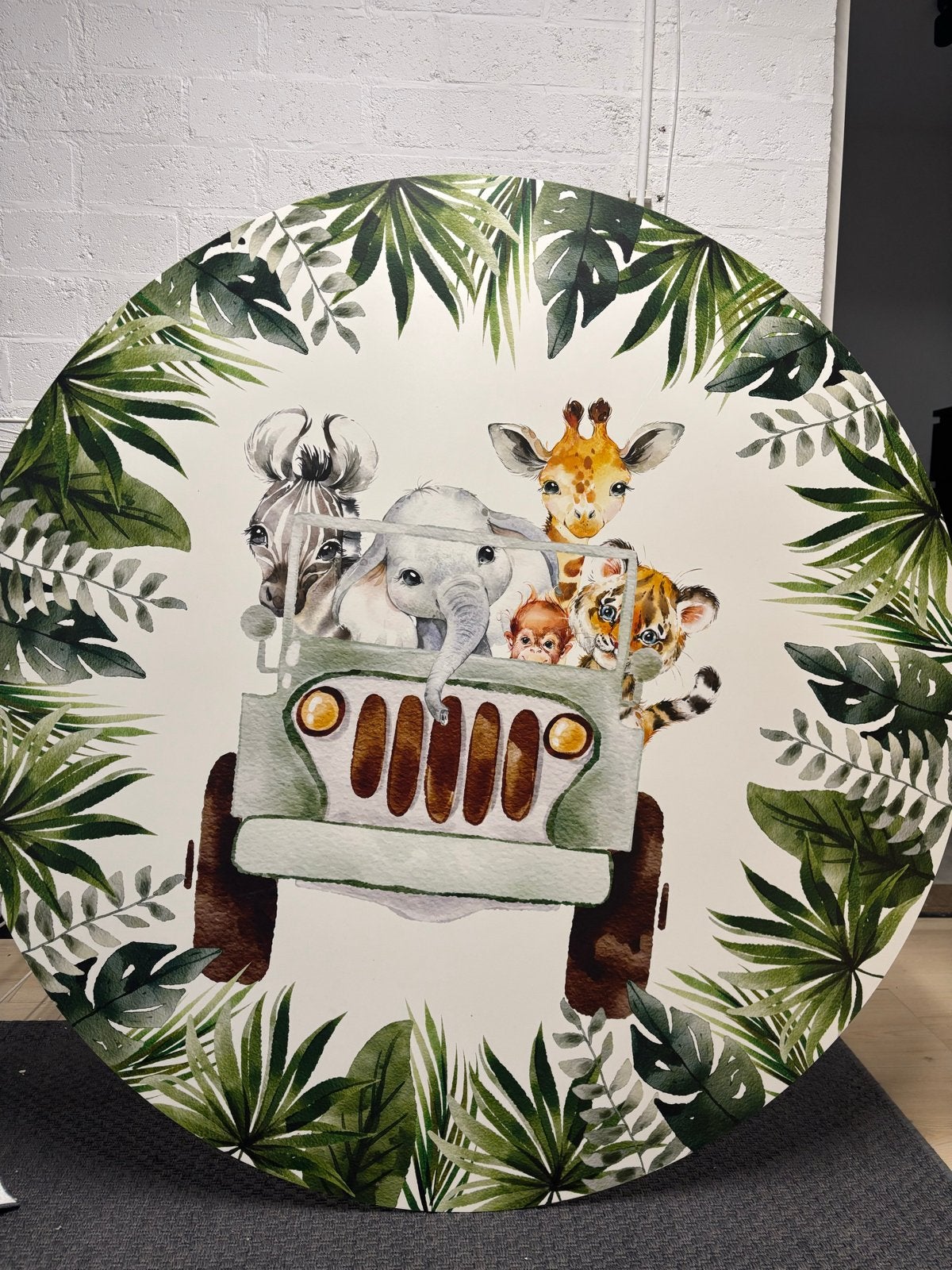 Ronde decoratieplaat van Waggel en zijn vriendjes, Ophalen, Zo goed als nieuw, Wanddecoratie