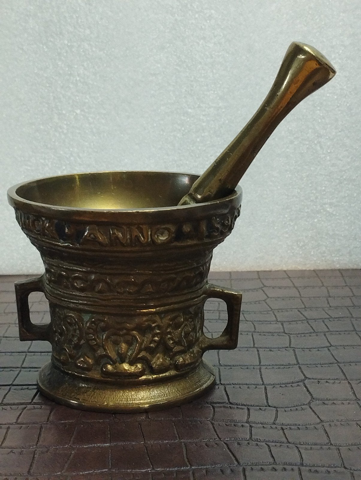 Oude bronzen mortel, Antiek en Kunst, Antiek | Koper en Brons, Ophalen of Verzenden