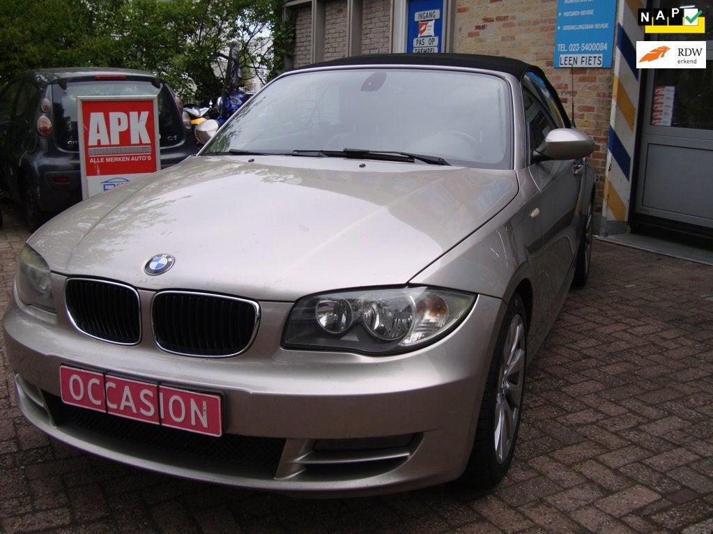 BMW 1-serie Cabrio 118i High Executive, Auto's, BMW, Bedrijf, Te koop, 1-Serie, ABS, Airbags, Airconditioning, Automatische klimaatregeling