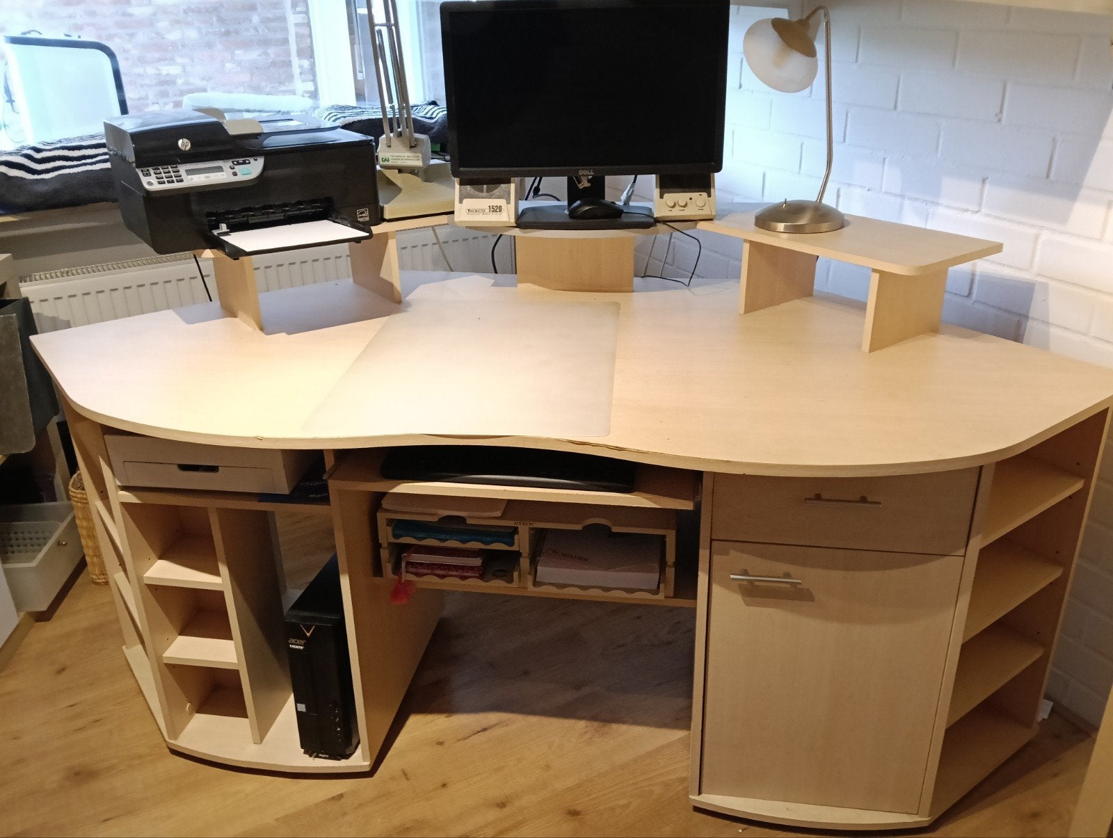 Luxe bureau, Ophalen, 90 cm, Gebruikt, Spaanplaat of MDF