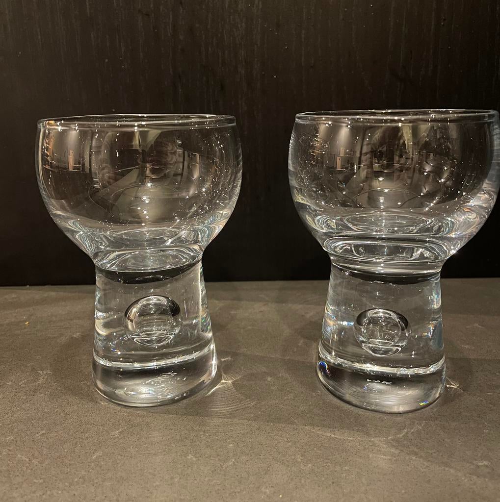 Per Lütken designer v Holmegaard glaasjes set v 2, Ophalen of Verzenden
