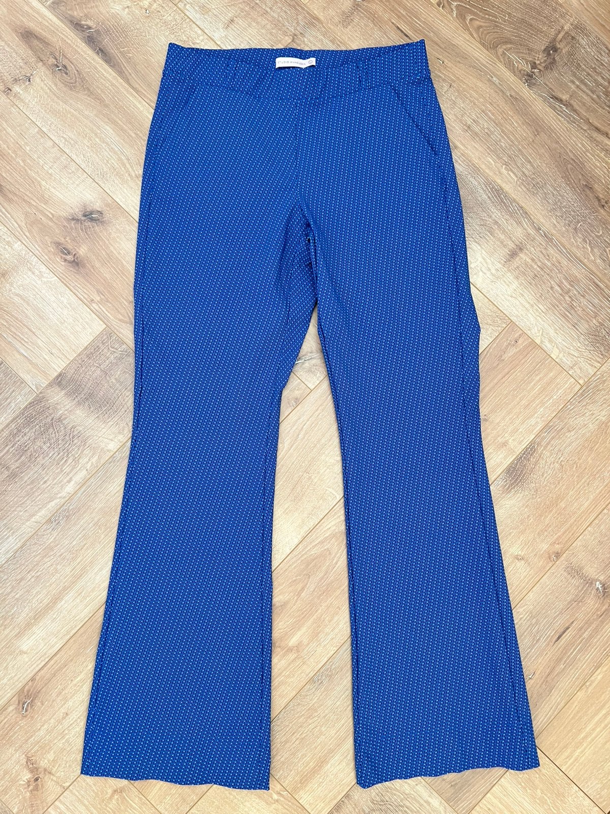 Studio anneloes flair graphic broek L night blue, Blauw, Maat 42/44 (L), Ophalen of Verzenden, Zo goed als nieuw