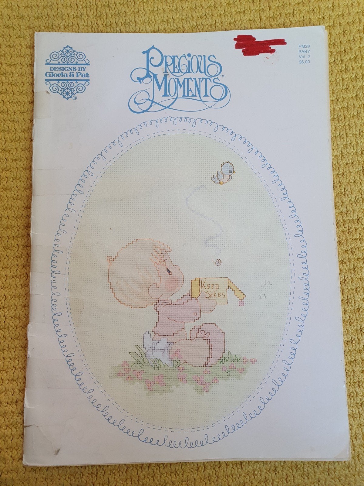 precious moments - gloria & pat amerikaans borduurboek 1992, Verzenden, Gebruikt, Handborduren, Patroon