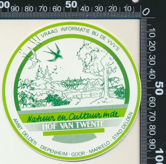 Sticker: Hof van Twente, Ophalen of Verzenden, Zo goed als nieuw, Bedrijf of Vereniging