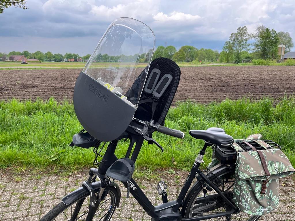 Bobike Exclusive Mini Plus voorzitje met windscherm, Ophalen, Gebruikt, Voetsteuntjes, Voorzitje