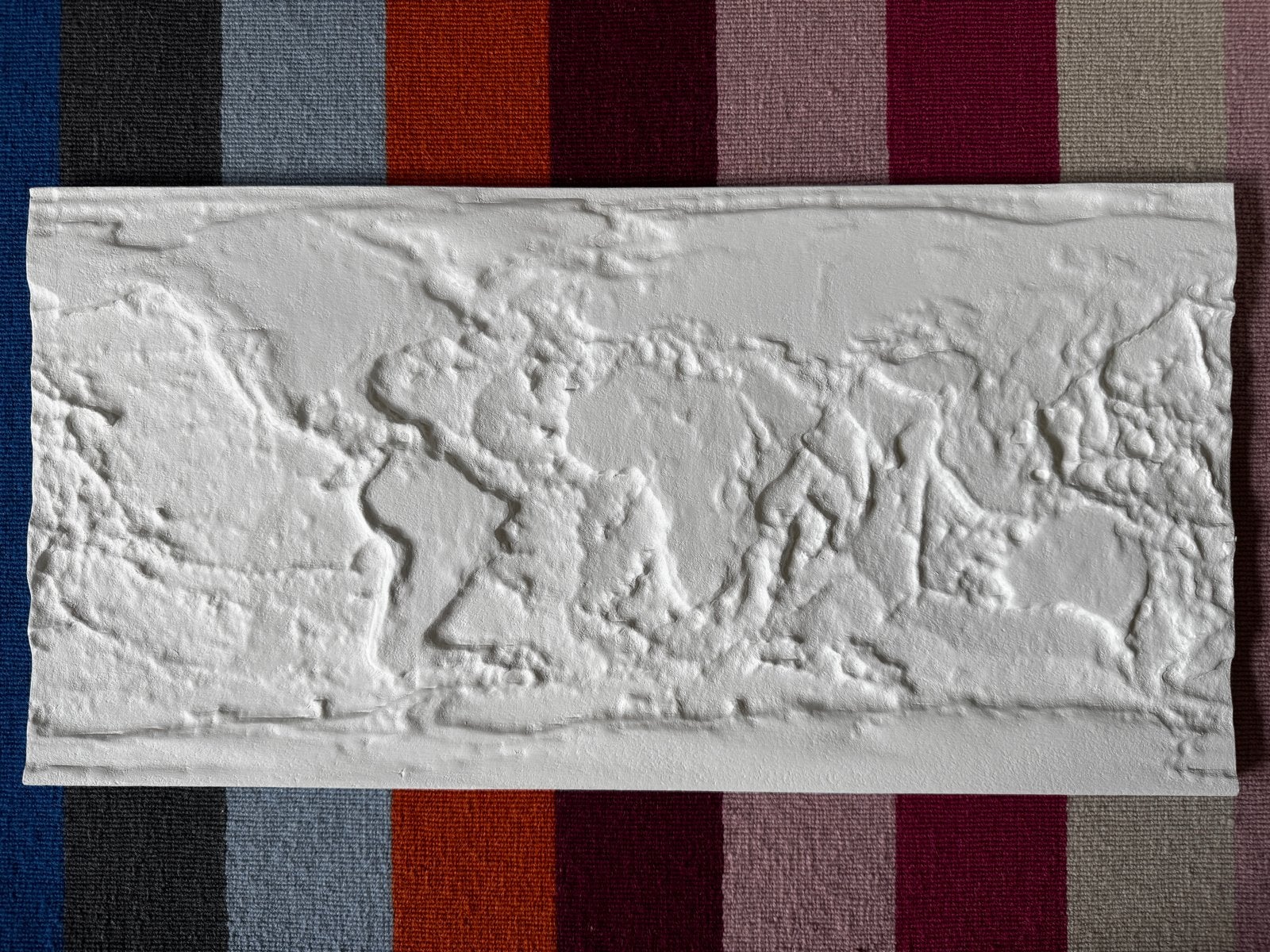 Unieke 3D Wereldkaart van MDF - Handgemaakt & Stijlvol, Overige onderwerpen, Handgemaakt, Wanddecoratie, Wit
