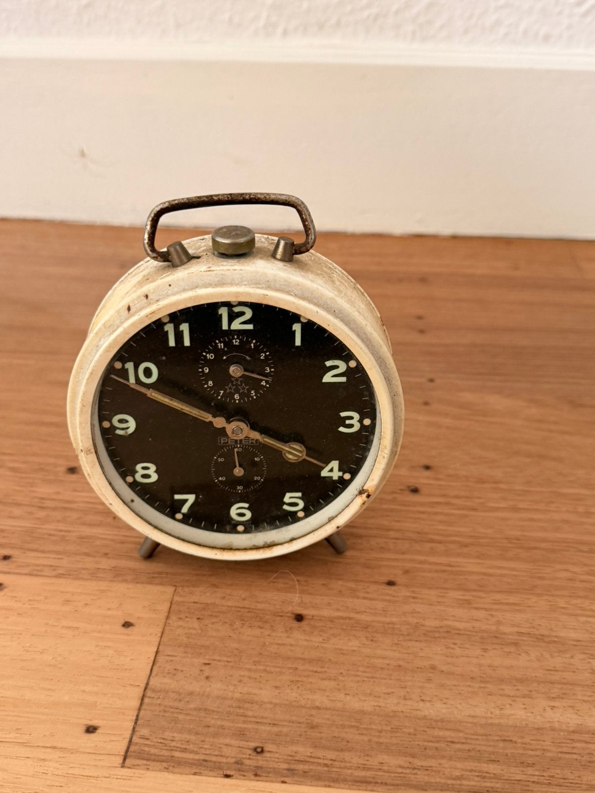 Vintage wekker Peter, Ophalen of Verzenden
