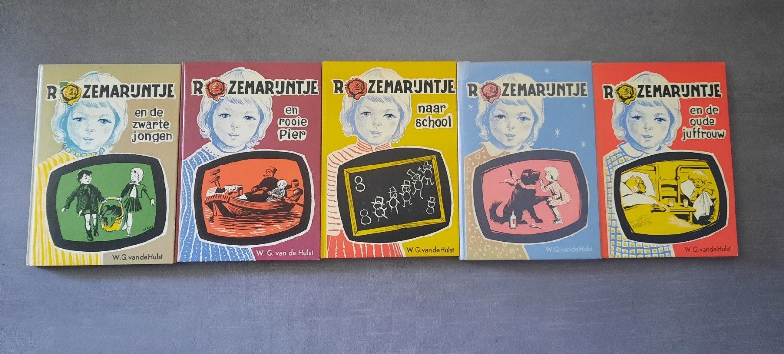 5 boeken uit de Rozemarijntje-serie – W.G. van de Hulst, Ophalen of Verzenden, Gelezen, W.G. van de Hulst