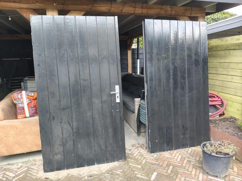 Garagedeur, Doe-het-zelf en Verbouw, Gebruikt, Garagedeur, Ophalen of Verzenden, 120 cm of meer