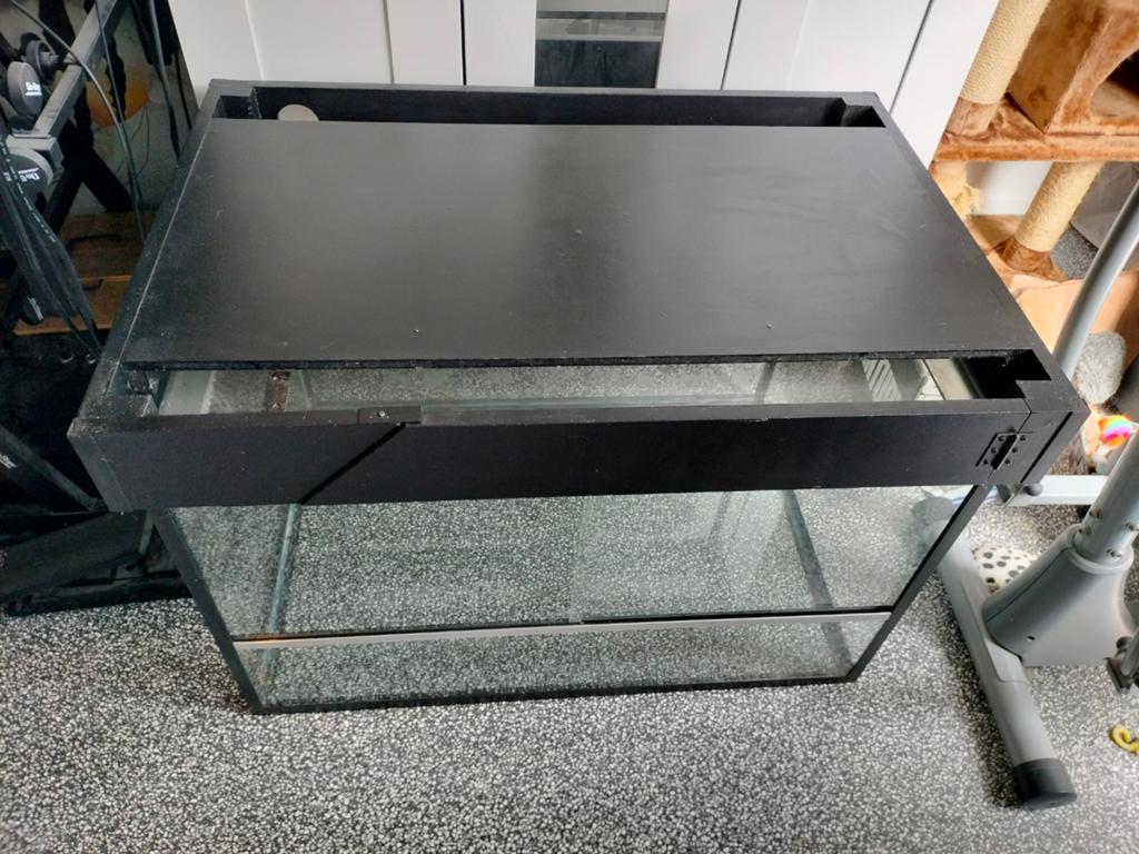 Terrarium/paludarium h55xb90xd60, Ophalen, Gebruikt