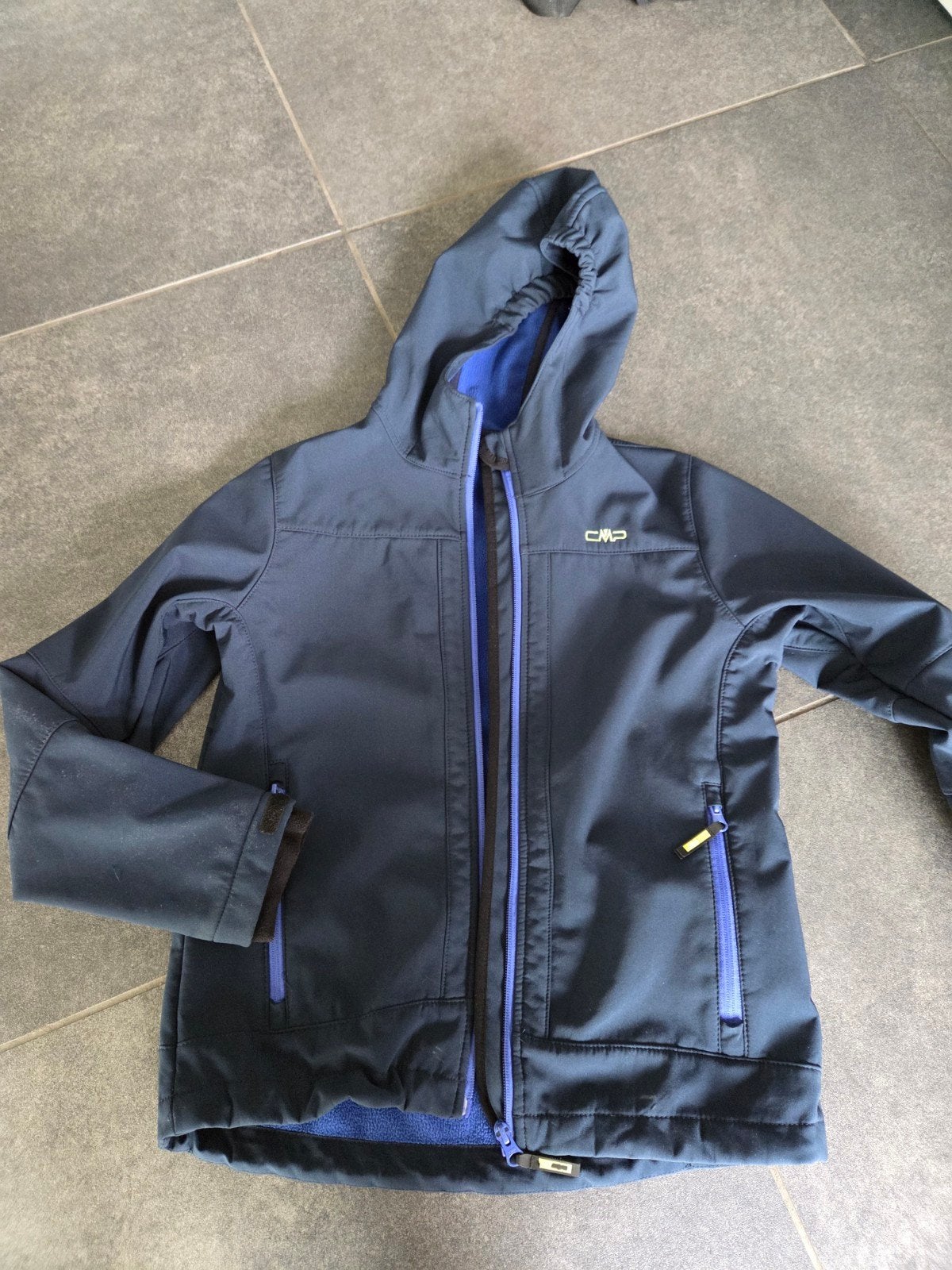 CMP Softshell Jas Maat 152 - Blauw/Zwart, Ophalen of Verzenden, Zo goed als nieuw, Jongen, Jas