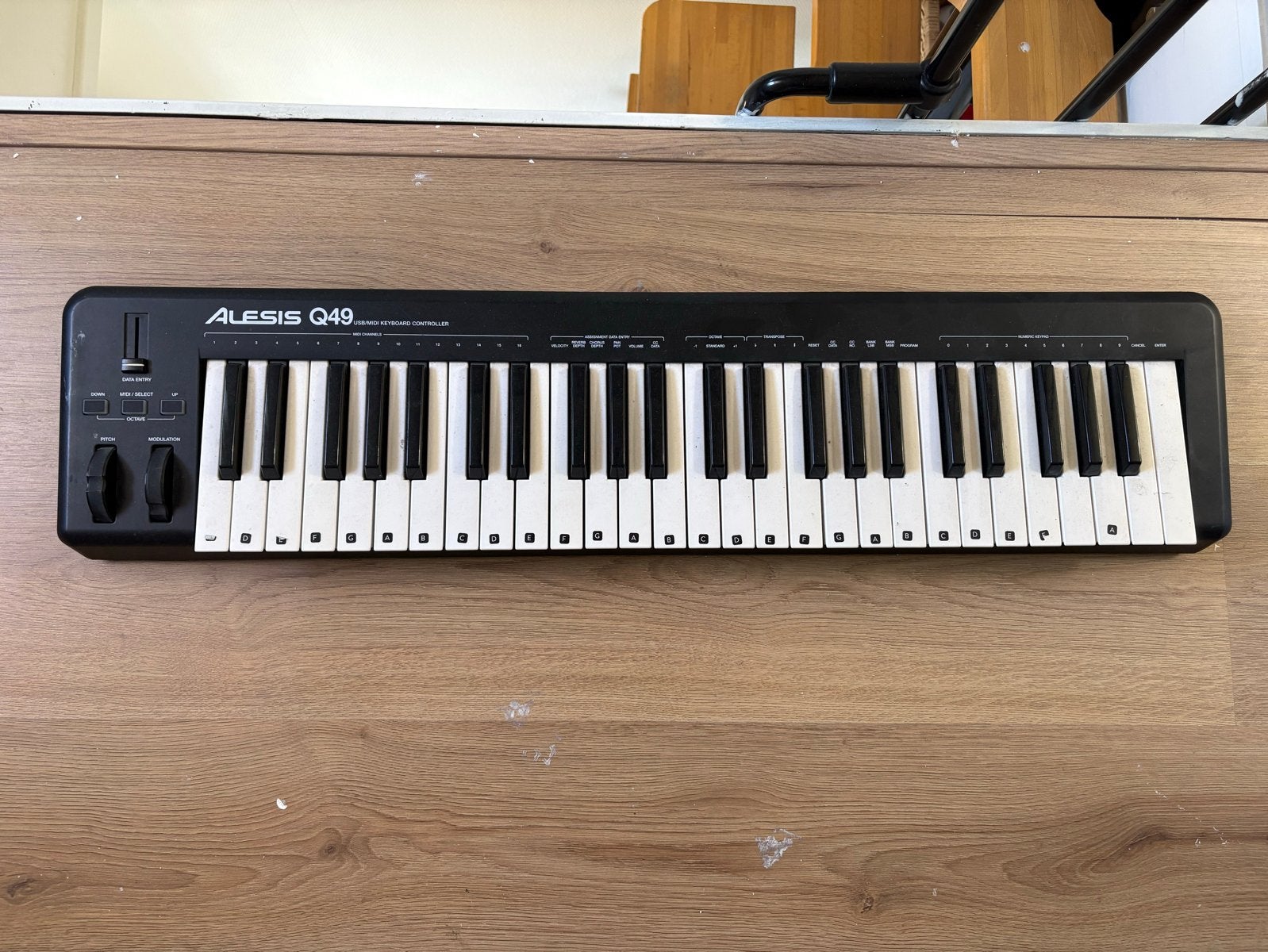 Alesis Q49 USB/MIDI Keyboard Controller, Gebruikt, Midi-aansluiting, Ophalen, 49 toetsen