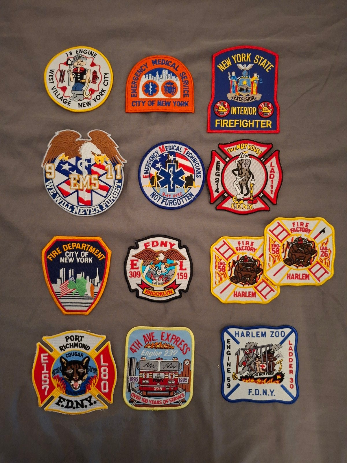 FDNY/EMS/New York State Patches - Diverse Collectie, Ophalen of Verzenden, Nieuw