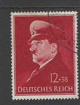 Historie Duitse Rijk, postzegel Adolf Hitler 52e verjaardag, Verzamelen, Militaria | Tweede Wereldoorlog, Verzenden, Overige soorten