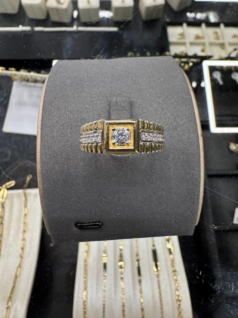 14K Goud - Gouden Ring - 14Karaat - Nieuw - mt20, Sieraden, Tassen en Uiterlijk, Ringen, 20 of groter, Nieuw, Ophalen of Verzenden