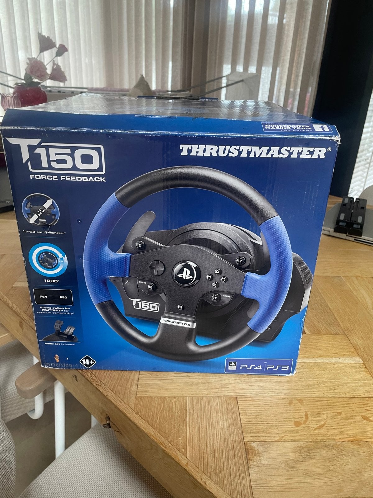 Thrustmaster T150 Force Feedback racestuur PS4/PS3/PC, Spelcomputers en Games, Ophalen of Verzenden, Overige merken, Zo goed als nieuw