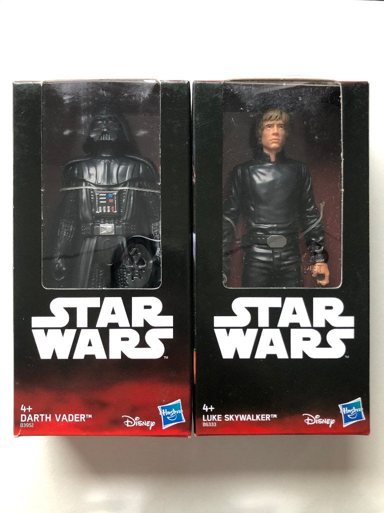 Star Wars set van 2 Darth Vader + Luke Skywalker, Verzenden, Nieuw, Actiefiguurtje