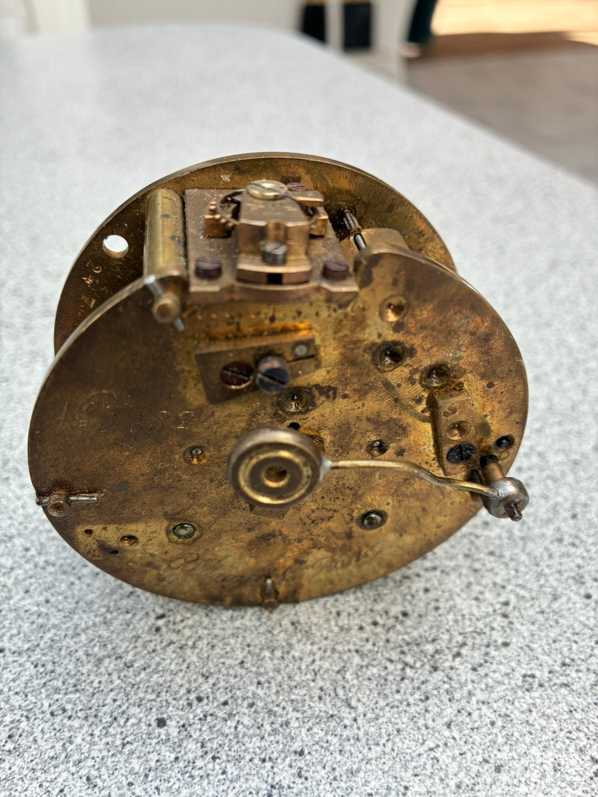 Antiek Frans pendule uurwerk, Antiek en Kunst, Antiek | Klokken, Ophalen of Verzenden