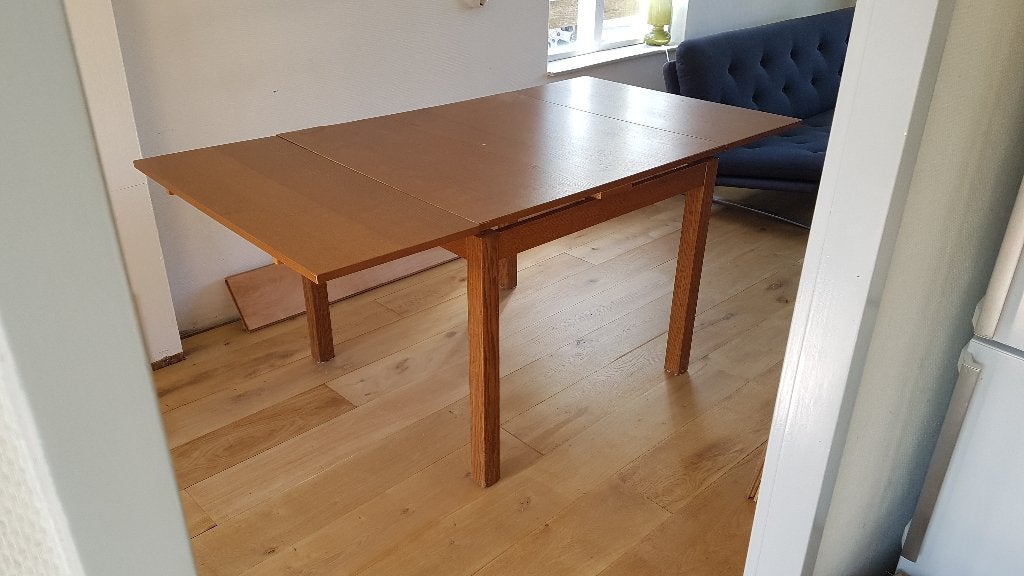 Gratis tafel uitklapbaar, Huis en Inrichting, Tafels | Eettafels, Ophalen, Gebruikt, 50 tot 100 cm, Vier personen