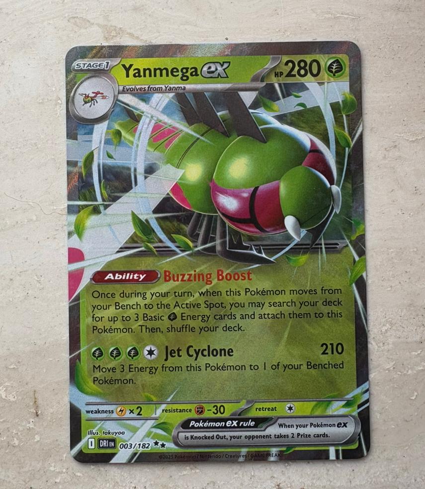 Yanmega ex - 003/182 - Destined Rivals - Pokémon, Ophalen of Verzenden, Zo goed als nieuw