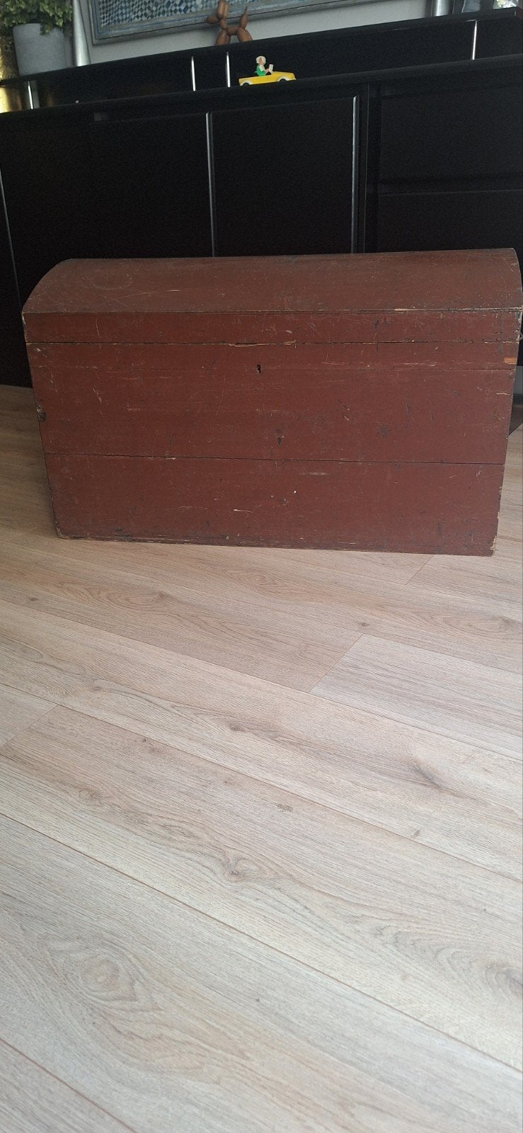 Antieke houten kist - Bruin - Opbergkist, 50 – 75, Gebruikt, 100 tot 150 cm, 75 tot 100 cm