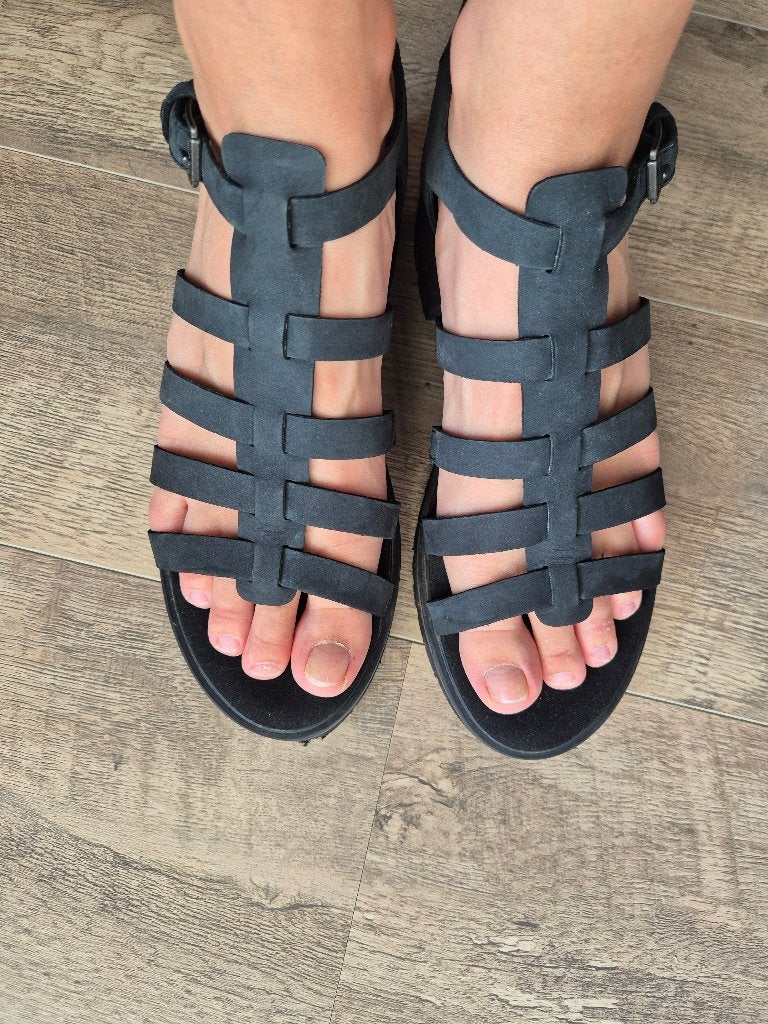 Timberland dames sandaal - Zwart - Maat 42, Kleding | Dames, Zwart, Zo goed als nieuw, Timberland, Sandalen of Muiltjes