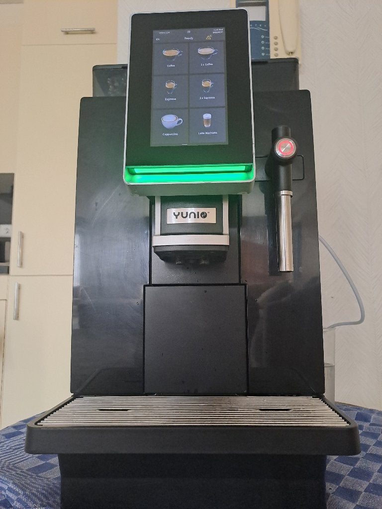 Yunio Minibar S1-B Commercial Bean-to-Cup Coffee Machine, Ophalen, Afneembaar waterreservoir, Gebruikt, Koffiemachine