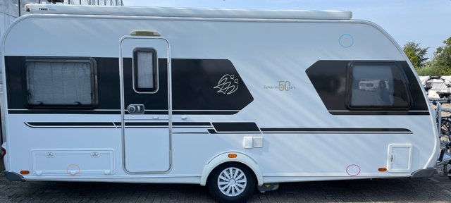 ️ Luxe & zeer complete Knaus Celebration 50 Years 500 FU, Caravans en Kamperen, Vast bed, Rondzit, Particulier, 4 tot 5 meter