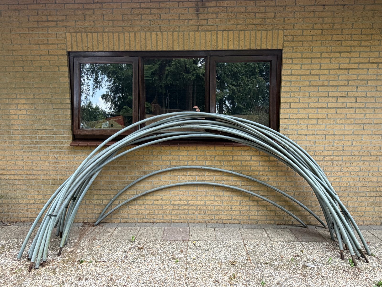 Kweekkas frame - Gebogen buizen voor tunnelkas, Gebruikt, Folie, Kweekkas, Ophalen