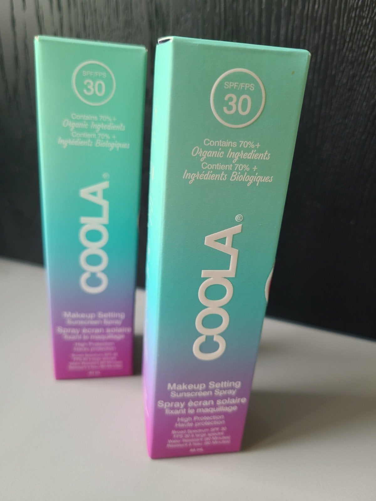 Coola Makeup Setting Sunscreen Spray SPF 30 (2 stuks), Overige kleuren, Gehele gezicht, Nieuw, Ophalen of Verzenden