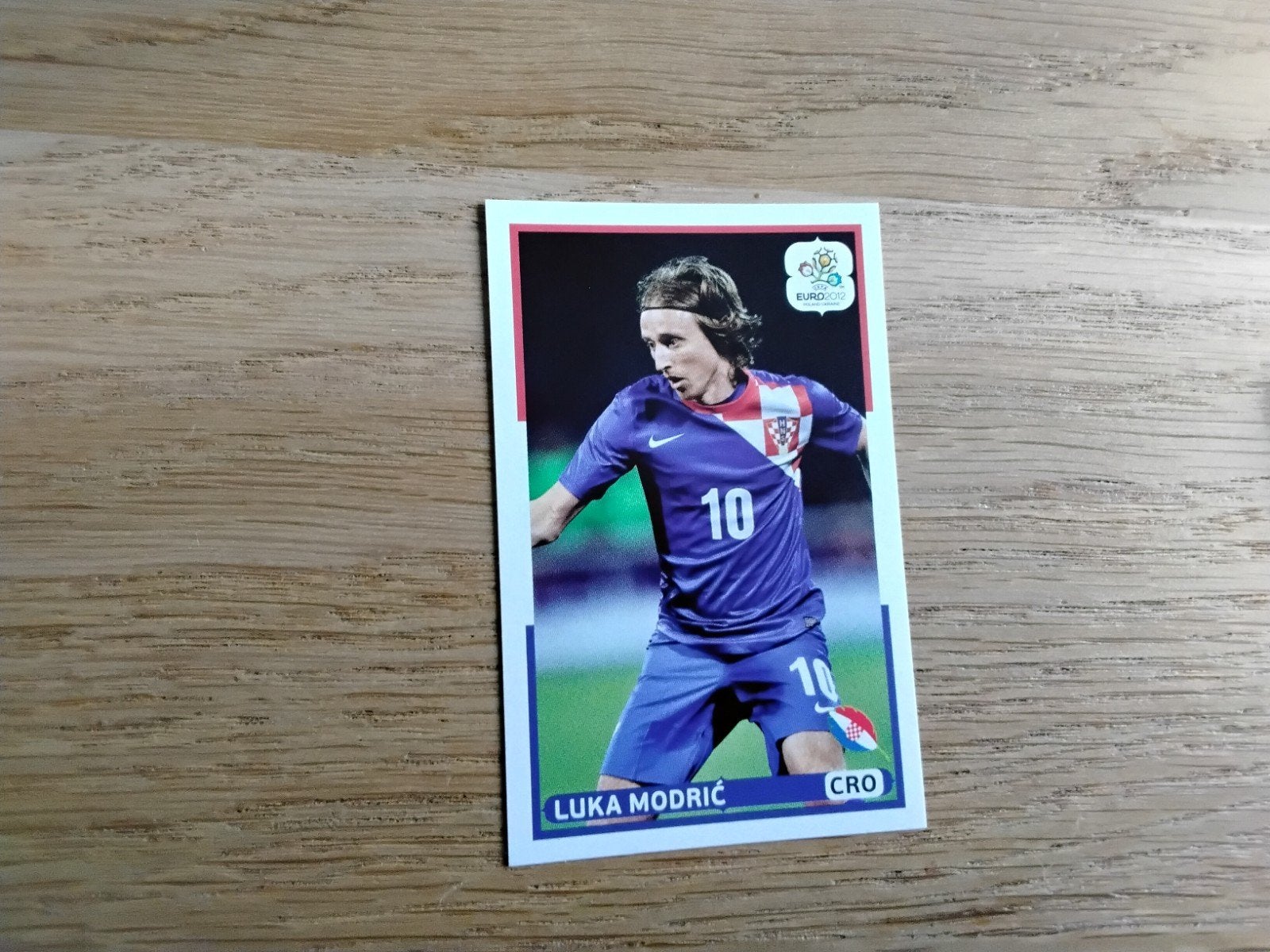 Luka Modric Panini Euro 2012 nummer 183, Ophalen of Verzenden, Zo goed als nieuw, Poster, Plaatje of Sticker