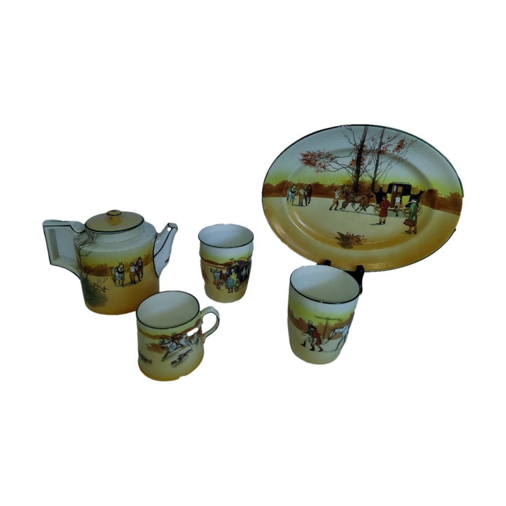 Royal Doulton - Coaching Day - Antiek Servies - diversen