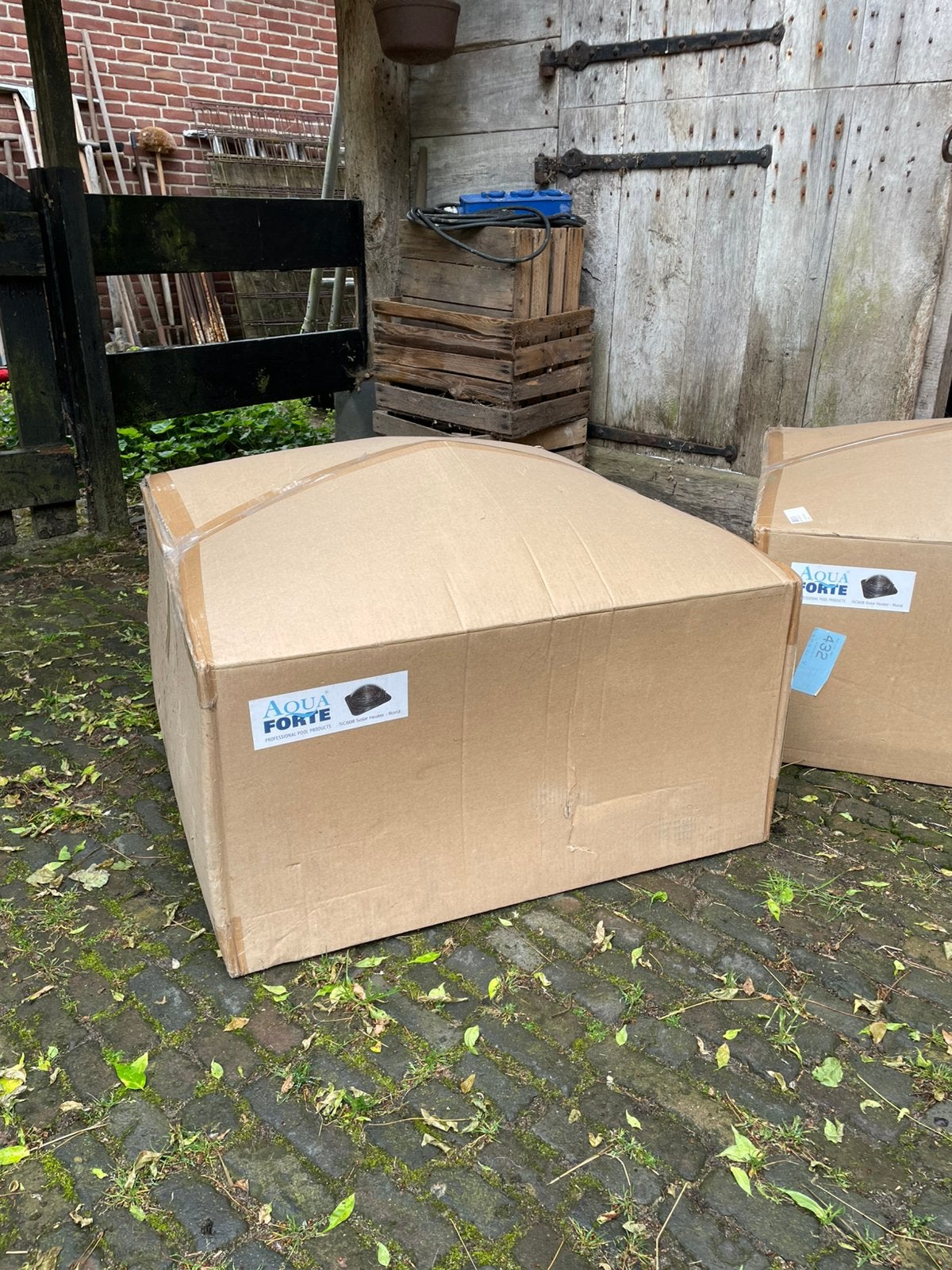 Zwembad verwarming: Aqua Forte SC608 Solar Heater rond 2x, Ophalen, Zo goed als nieuw