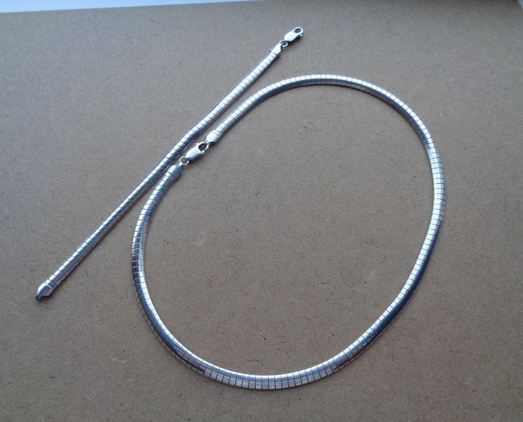 zilveren omega set ketting met armband [807], Sieraden, Tassen en Uiterlijk, Verzenden, Zo goed als nieuw, Zilver, Zilver