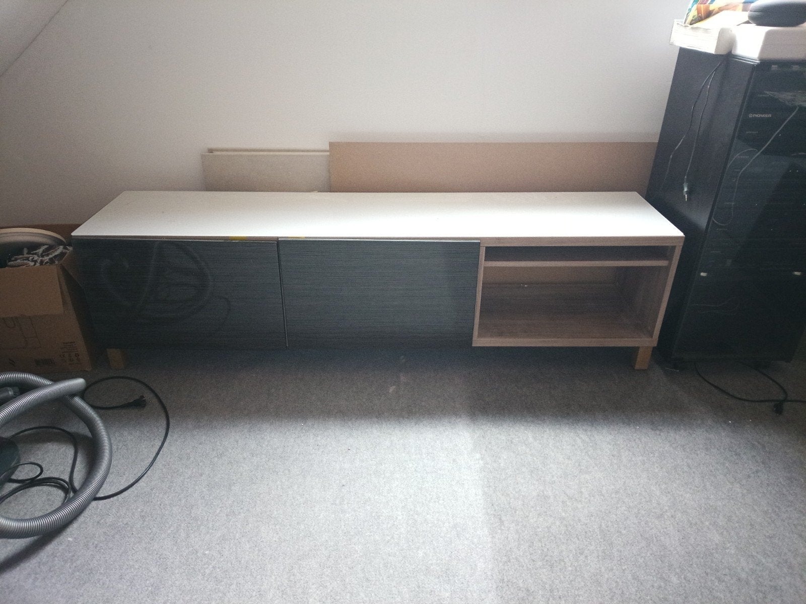 Ikea besta tv meubel GRATIS, Ophalen, Gebruikt, 150 tot 200 cm, Glas