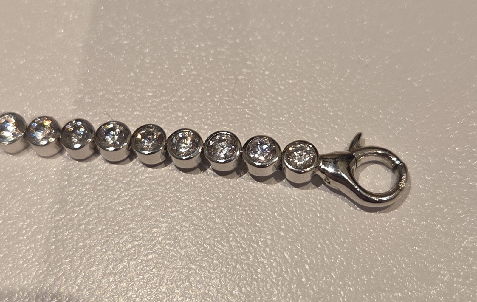 Ti Sento zilveren tennisarmband, Ophalen of Verzenden, Zo goed als nieuw, X, Zilver