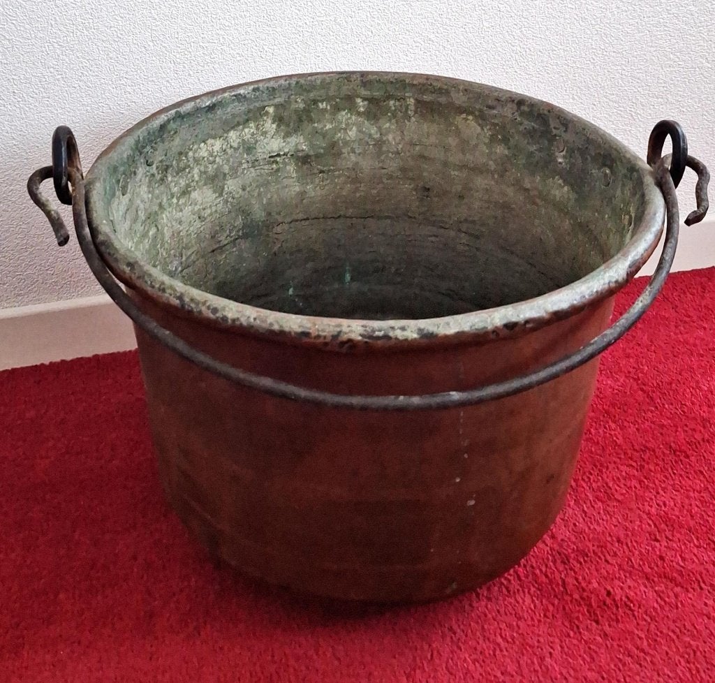 Koperen pot, Antiek en Kunst, Ophalen, Koper
