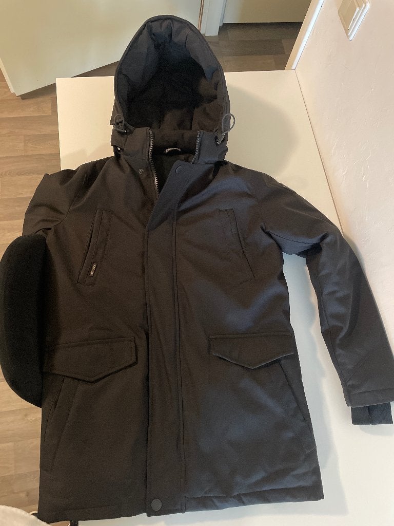 AIRFORCE SLIMFIT PARKA Jongens 12Y, Kleding | Dames, Airforce, Ophalen, Zo goed als nieuw, Zwart