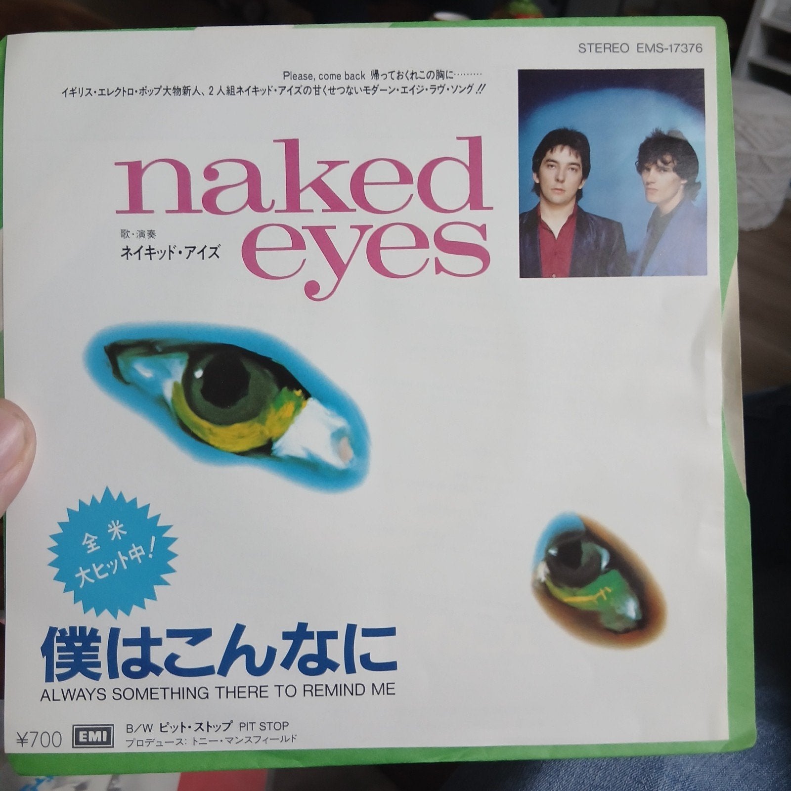 Naked Eyes - Always Something There To Remind Me (Japans, 7 inch, Originele persing, Ophalen of Verzenden, Zo goed als nieuw