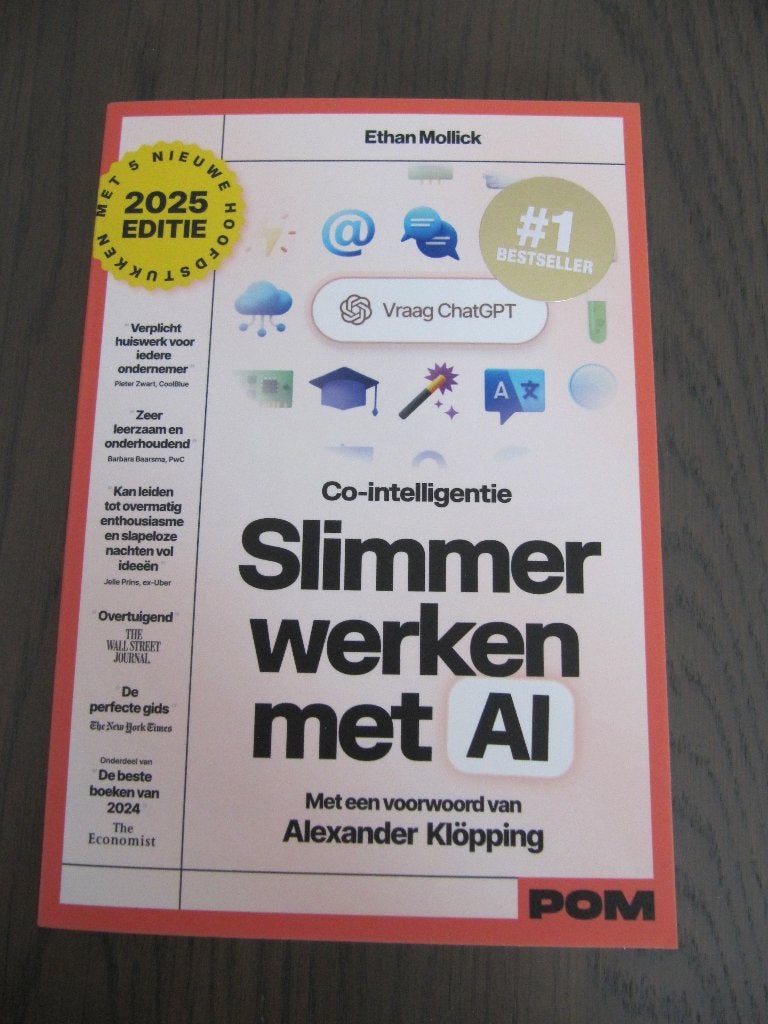 Co-intelligentie Slimmer werken met AI - Ethan Mollick NIEUW, Boeken, Informatica en Computer, Nieuw, Ophalen of Verzenden, Ethan Mollick; Alexander Klöpping