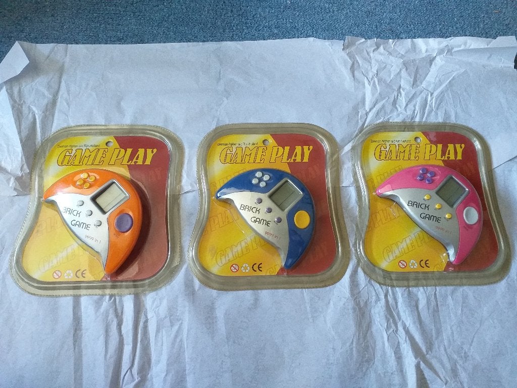 Game & Watch: 3 Zeeman Handheld Brick Game nog in verpakking, Spelcomputers en Games, Puzzel en Educatief, 1 speler, Eén computer