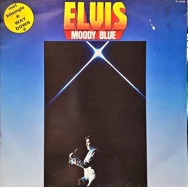 LP - Elvis Presley ‎– Moody Blue, Cd's en Dvd's, Vinyl | Rock, Gebruikt, Poprock, LP, Beschermende buitenhoes, 12 inch, Ophalen of Verzenden