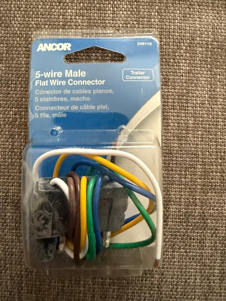 5 wire male - flat wire connector, Ophalen of Verzenden, Nieuw