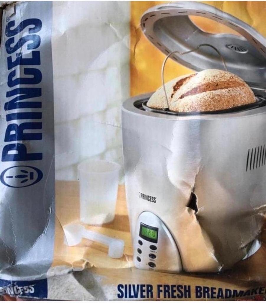 Princess Broodbakmachine Nieuwstaat met timer, Witgoed en Apparatuur, Met timer, Nieuw, Ophalen of Verzenden, 1200 tot 1600 gram deeg