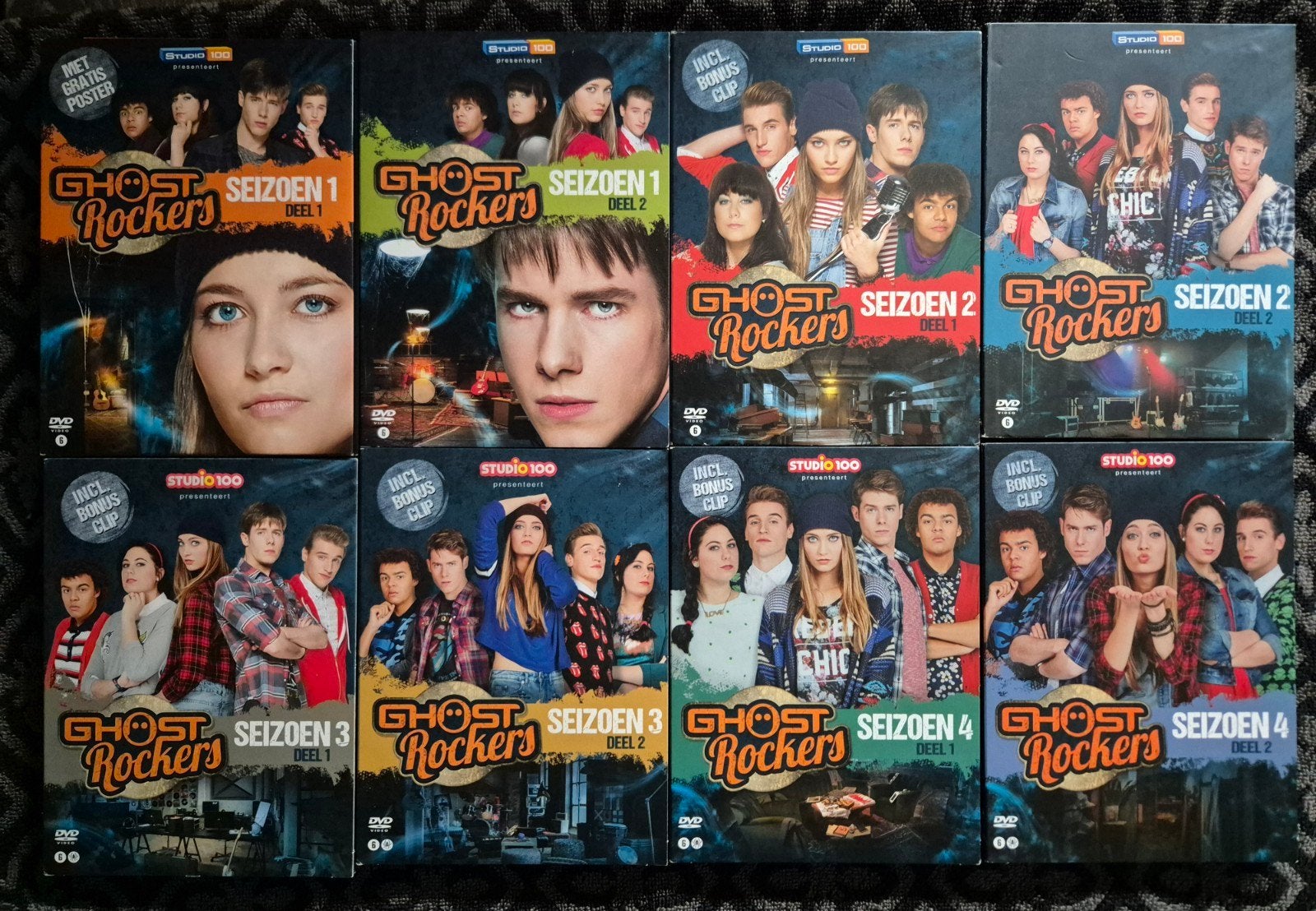 Ghost Rockers DVD Boxen Seizoen 1 t/m 4 (Deel 1 & 2), Alle leeftijden, Nederlands, Overige genres, Seizoen 1