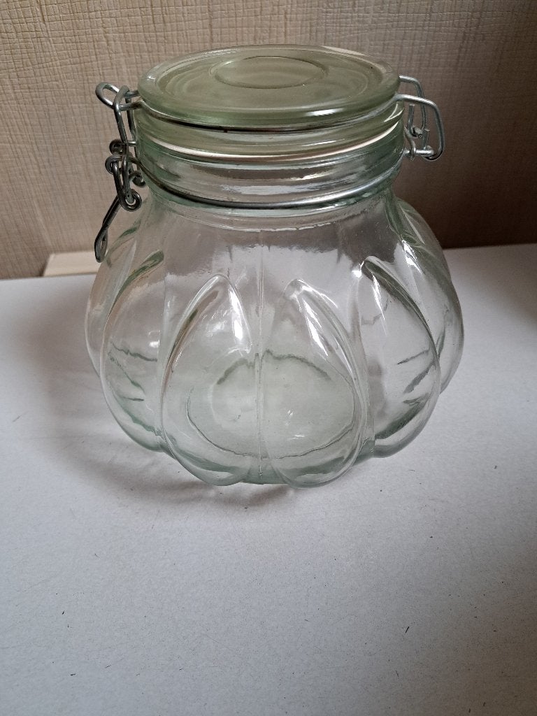 snoeppot/glazen pot z.g.a.n., Huis en Inrichting, Keuken | Potten en Pannen, Ophalen of Verzenden, Glas, Pot, Bus of Blik