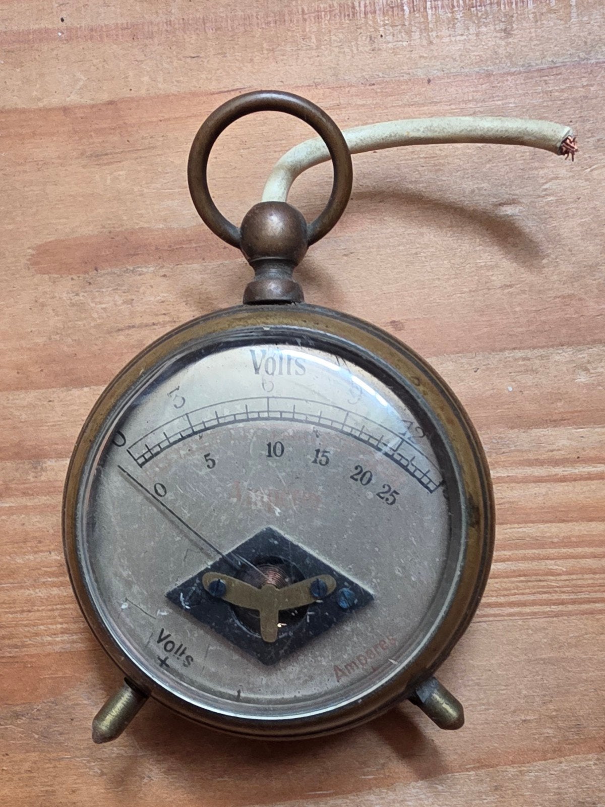 Antieke Voltmeter Amperemeter, Antiek en Kunst, Ophalen of Verzenden