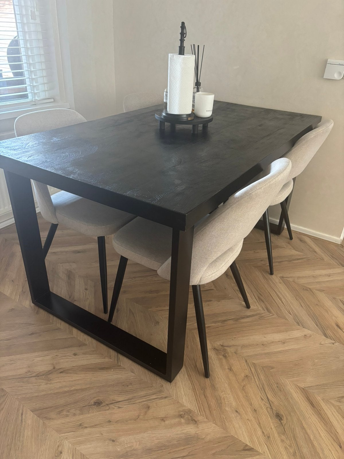 Eettafel, 200 cm of meer, Zo goed als nieuw, Rechthoekig, 50 tot 100 cm